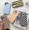 Popular Multi-color Big Wave Mobile Phone Case iPhone16/15/14promax Double-layer Two-in-one Protective Case