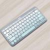 Vollschutz stumme Kieselsteintasten Silikon Schutzhülle Haut Hülle Folie Englisch Klar Schwarz Tastaturabdeckung für Logitech K380