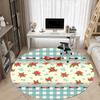 1pc Floral Basket Office Round Rug, Non-slip, Soft and Durable Office Rug for Interior Decoration, Perfect for Office, Beautiful Decoration yy26032406
