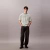 Calvin Klein American Casual Commuter Striped Cotton Loose Short Sleeve T-Shirt Men Tops 4RC235G