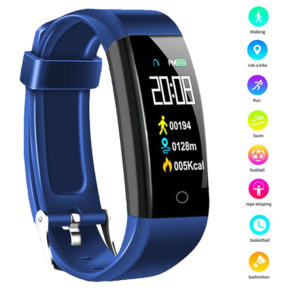 W6 Smart Bracelet Healthy Step Count Sports Watch Multifunction Smart Heart Rate MonitorBlue