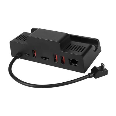 Owltech Hub Yerleştirme İstasyonu Yerleştirme İstasyonu ASUS Deck Yerleştirme İstasyonu Standı ile Uyumlu Oyun Bilgisayarı için x 3 x 1 LAN x 1 HDMI x 1 Siyah USB-C ROG/Steam Çoklu Portlu Tip-A