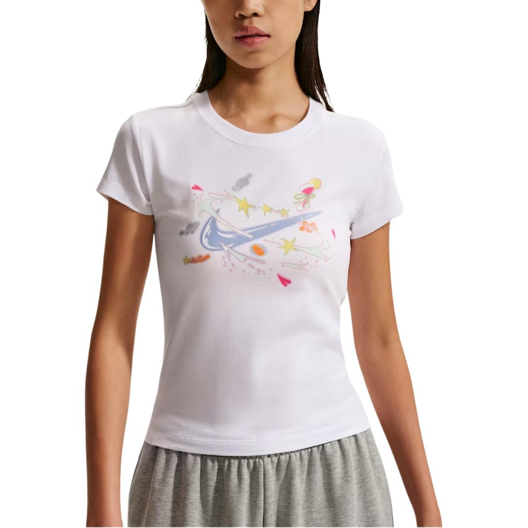 Nike T Shirts Women s White Crew Neck IR7562-100 S
