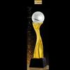 Creative Electroplated Resin Trophy, Crystal Base , Dance , Music , Sports, Competition Awards, Customized, Home Decoration, 1Pc