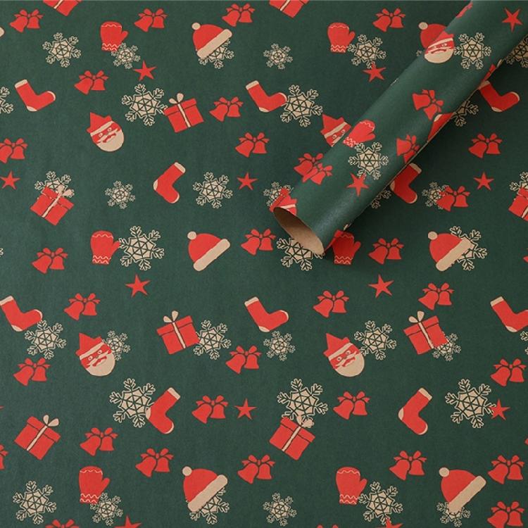 Extra Large 50x74cm Festival Gift Wrap 5 Sheets Sturdy Quality Reindeers Bell Designs Durable Surfaces