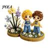 12 Tierkreiszeichen Perlen Bastelset, DIY Perlen Garten Set, 3D Perlen Astrologie Blume Set mit Vorsortierten Perlen Werkzeugen, Perlen Bastelprojekt für Anfänger