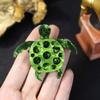 Blucome Handmade Arcylic Swiming Turtle Brooches For Women Unisex Lovely Animal Party Casual Pin Kids Gifts Jewelry Accessories