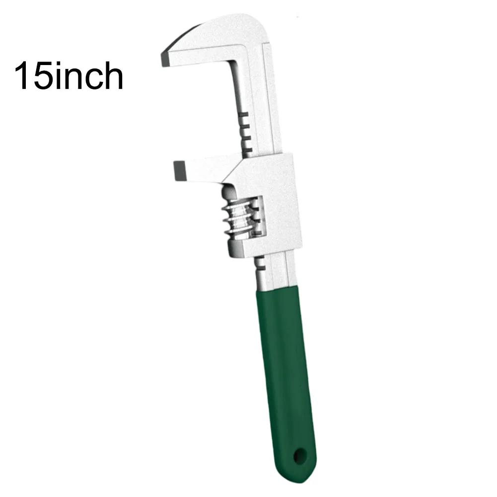Bathroom Wrench Adjustable Wrench Bathroom Fixtures 9.8 Cm Opening Width Anti-slip Handle Chrome Vanadium Steel