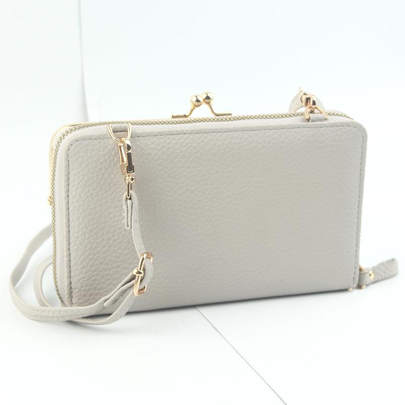 Modische Damen Geldbörse Münzbörse Große Kapazität Handy Tasche Kartenfächer Clutch Tasche Bargeld Aufbewahrung