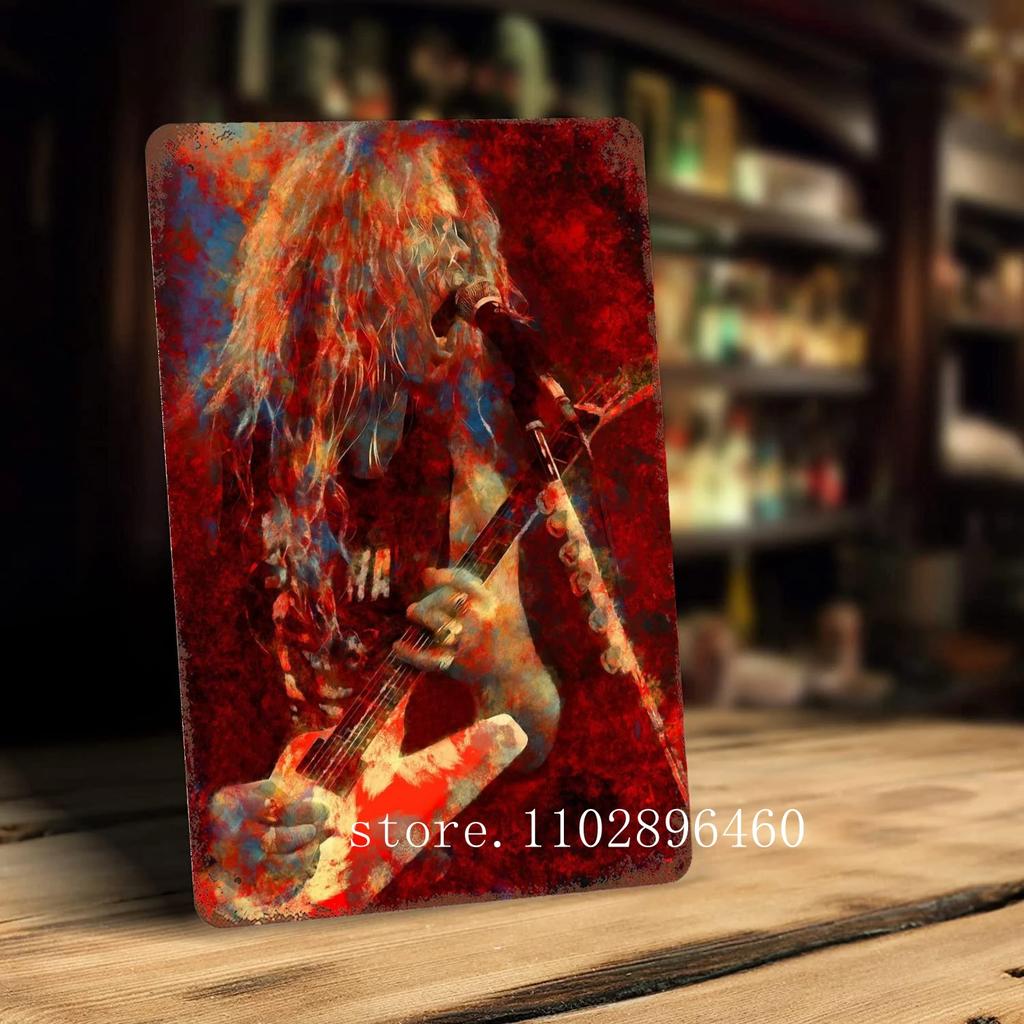 James Hetfield Metal Plaques & Signs Wall Decor Vintage Tin Signs Captain Metal Poster Decor for Bar Pub Club Wall Decoration