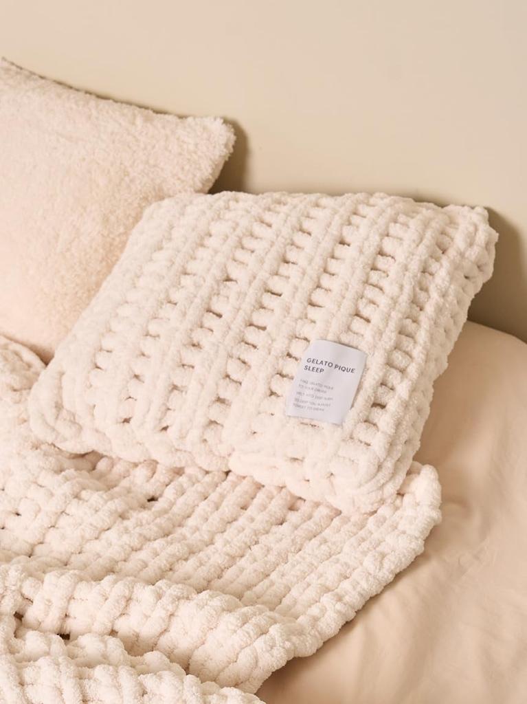 Chunky Knit Cushion Cover PSGG255819OWHTF [Sleep]