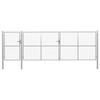 VidaXL Steel Gate 500 X 125 Cm Silver