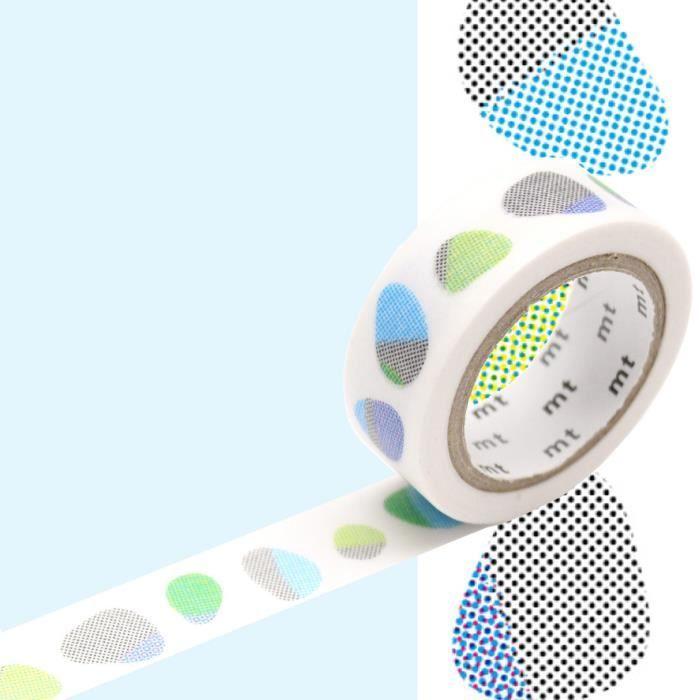 Masking Tape MT galet bleu Bleu