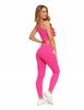 Women's Cotton Leggings with Wide Elastic Waistband Fit Elastic MORAJ XXL FUCHSIA