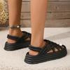 Sommer Neue Stil Modische und Bequeme Damen Trendy Verschleiß-beständig Dicken Sohlen Strand Casual Sandalen Ferse Sandalen