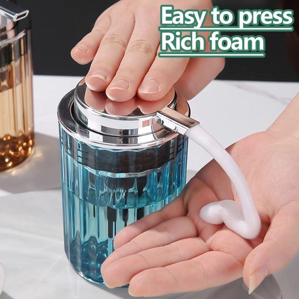 Clear Foaming Soap Dispenser Refillable Liquid Mousse Bottle Portable Foaming Bottle  for Shampoo