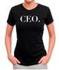 Women's Ideal Brand X-Large CEO Black 100% Cotton T-shirt Mens Tees Top
