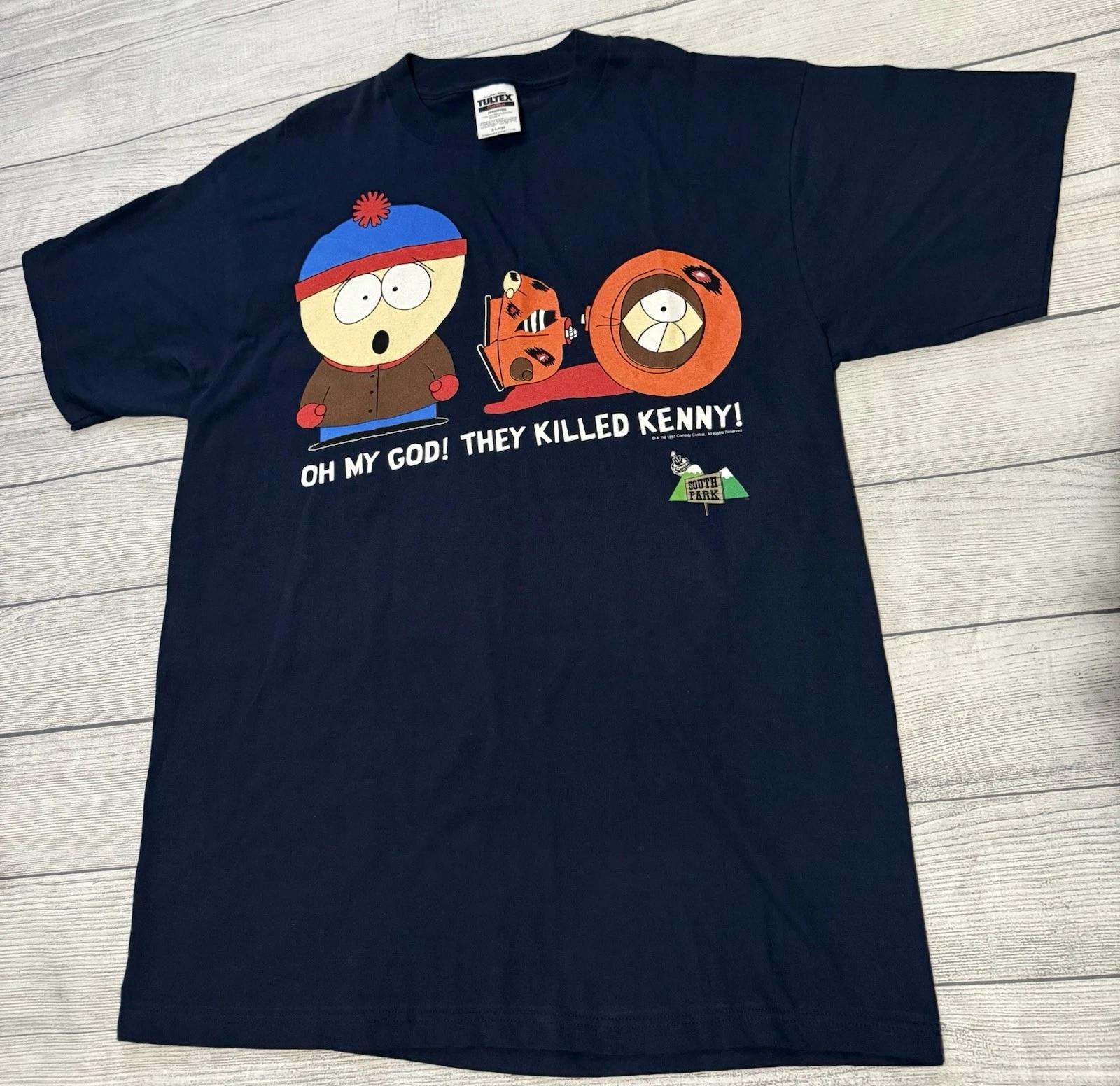 

Vintage 90 s 1997 South Park They Killed Kenny TV Promo T-Shirt XL CLEAN L