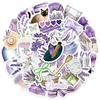 50 Lavender Stickers For Girls' Journals, Notebooks, Phone Cases, Water Bottles, And Decorations