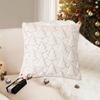 Multipurpose Christmas Pillow Cover Christmas Element Throw Pillows Cover for Home Room Sofa Couch Decoration