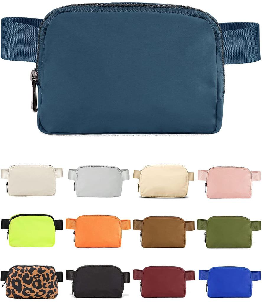 Unisex Waterproof Mini Belt Bag, Adjustable Waistband, Small Fanny Pack, Crossbody Sports Waist Pack