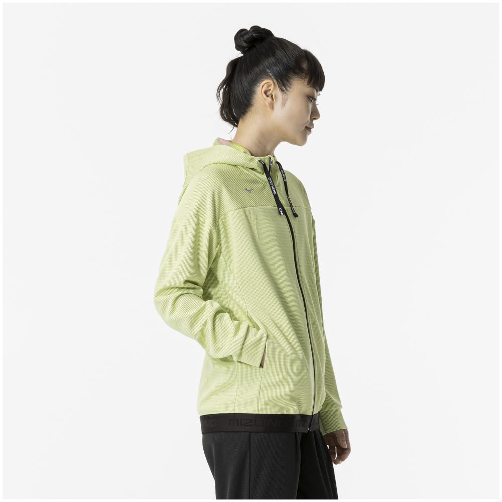 Training Wear Dry Aeroflow Hoody Jacket Parka Highly Ventilated 32MCA870 Luminary Green M [Mizuno] Women's