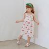 Summer 2025 Trendy Cartoon Print Girls' Short Sleeve Dress - In Stock
