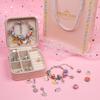 66Pcs Acrylic European Large Hole Beads Handmade Diy Jewelry Making Kit Diy Beaded Bracelet Set With Storage Box For Girls Gift