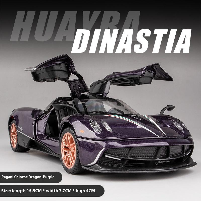 1/32 Scale Pagani Huayra Dinastia Supercar Alloy Diecast Model Car Computer Desktop Ornament High Simulation Model Gift for Friend