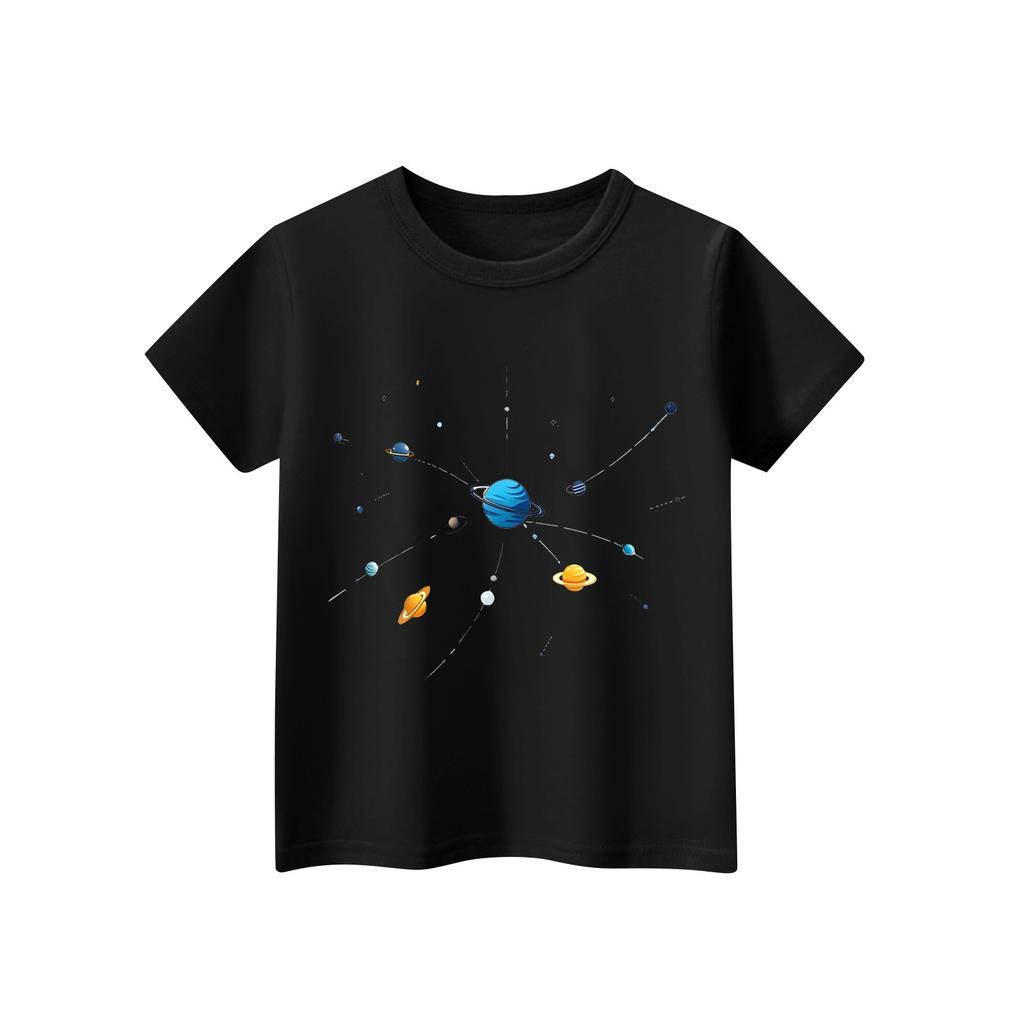 Children's Short Sleeve Neck T-Shirt Animal Print Daily Casual Top