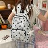 Schoolbag Korean Ins Niche Polka Dot Backpack Commuter Student Large Capacity Backpack Lightweight Versatile Cute Girl Schoolbag
