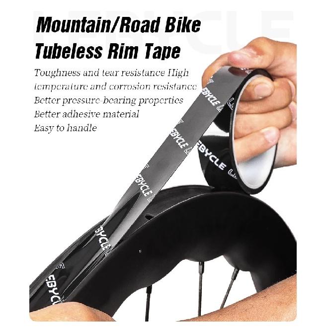 LEBYCLE Bicycle Tubeless Rim Tapes Width 21-36mm*10M Bike Rim Tape Strips For MTB Road Bike Wheel Durable Bicycle Accessories