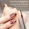 1Pcs French Plaid Nail Art Brushes Line Grid Pattern Drawing Pen For Diy Uv Gel Extension Painting Supplies