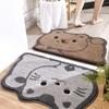Verdickte Badezimmer-Bodenmatte im Cartoon-Stil: Saugfähig, Beflockt, Ideal für Schlafzimmer und Eingangsbereich