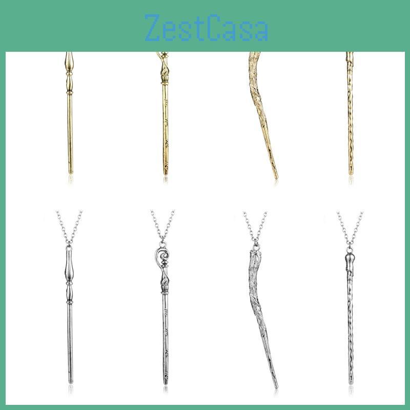 Luna Potter Fleur Bellatrix Ron Magic Wand Pendant Necklace Kids Gift