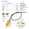 IPEX1 U.FL To SMA Right-Angle RG1.13 RF Jumper Cable (10cm, 10-Pack)