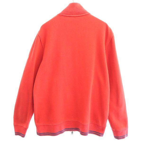 Victorinox sweat Zip jacket XS Red x navy Blouson fleece lining Men's Used