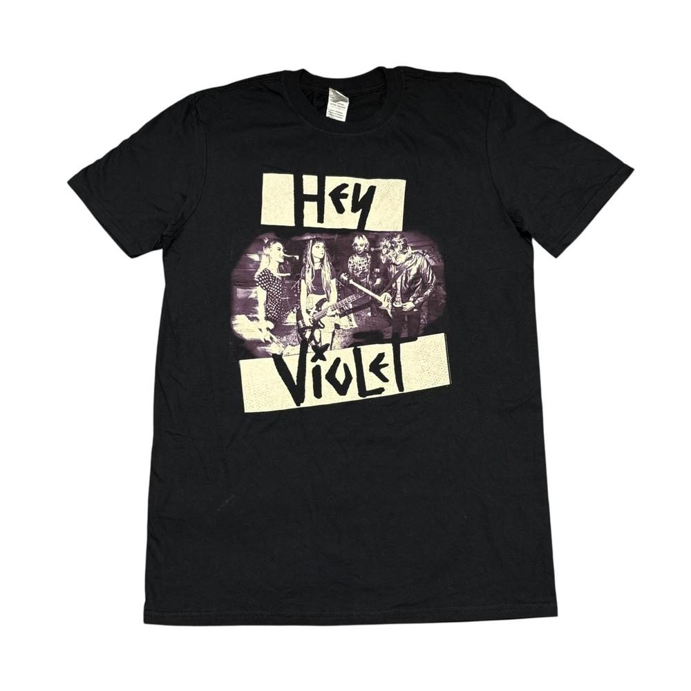 Hey Violet Shirt Black Medium Tour Concert Rock Band Tee Music Merch Gildan Y2K Unisex T-Shirt S