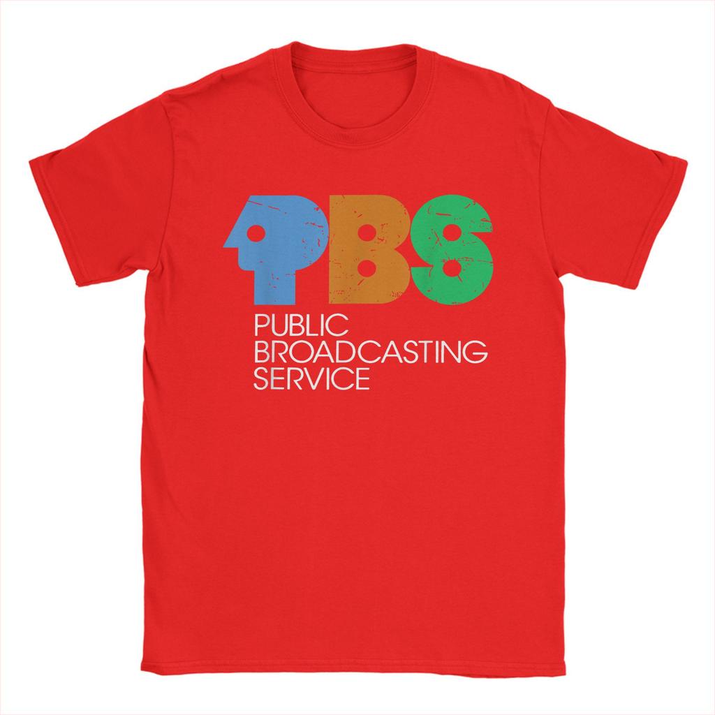 Novelty Vintage 70s 80s Protect P.B.S Logo T-Shirts Men Crew Neck 100% Cotton T Shirts Save PBS Short Sleeve Tee Classic Clothes