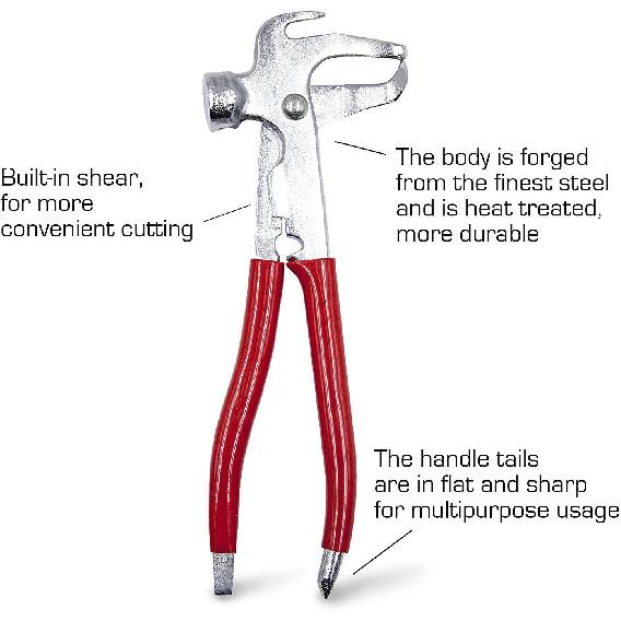 CKAuto Wheel Balancing Weight Plier Hammer Tool, Wheel Weights Clip On
