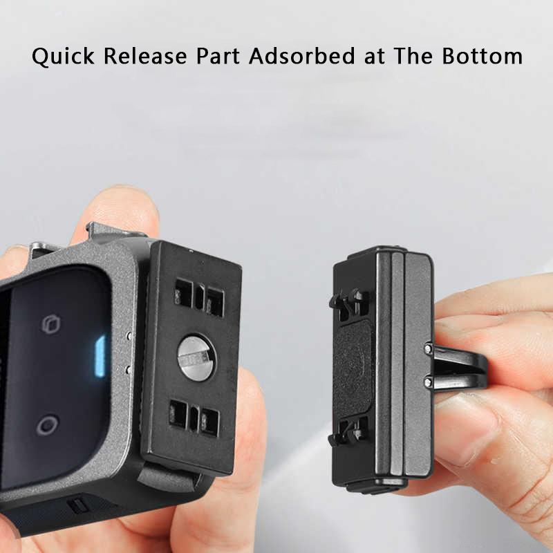 For Insta360 X4 Metal Protective Cage Panoramic Action Camera Case Rig with Cold Shoe Mount for Insta 360 X4 Accessories