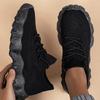 Sko herresko nye fritidssko flyvevevd pustende herresko tykksålede støtdempende sportssko snøresko lave enkle sko
