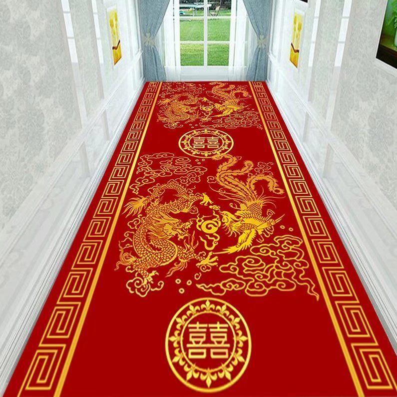 Retro Luksus Grå Langt Teppe Hjemmedekorasjon Hotellkorridor Inngangsdørmatte Trappematte Tilpassbart Sklisikkert Teppe