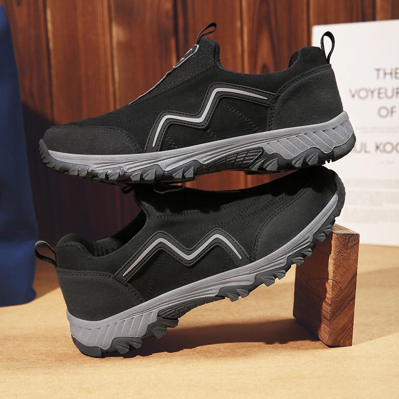 Spring and Autumn Men's Outdoor Casual Shoes Travel Hiking Shoes Comfortable Sleeve Non-slip and Wear-resistant One-pedal Walking Shoes