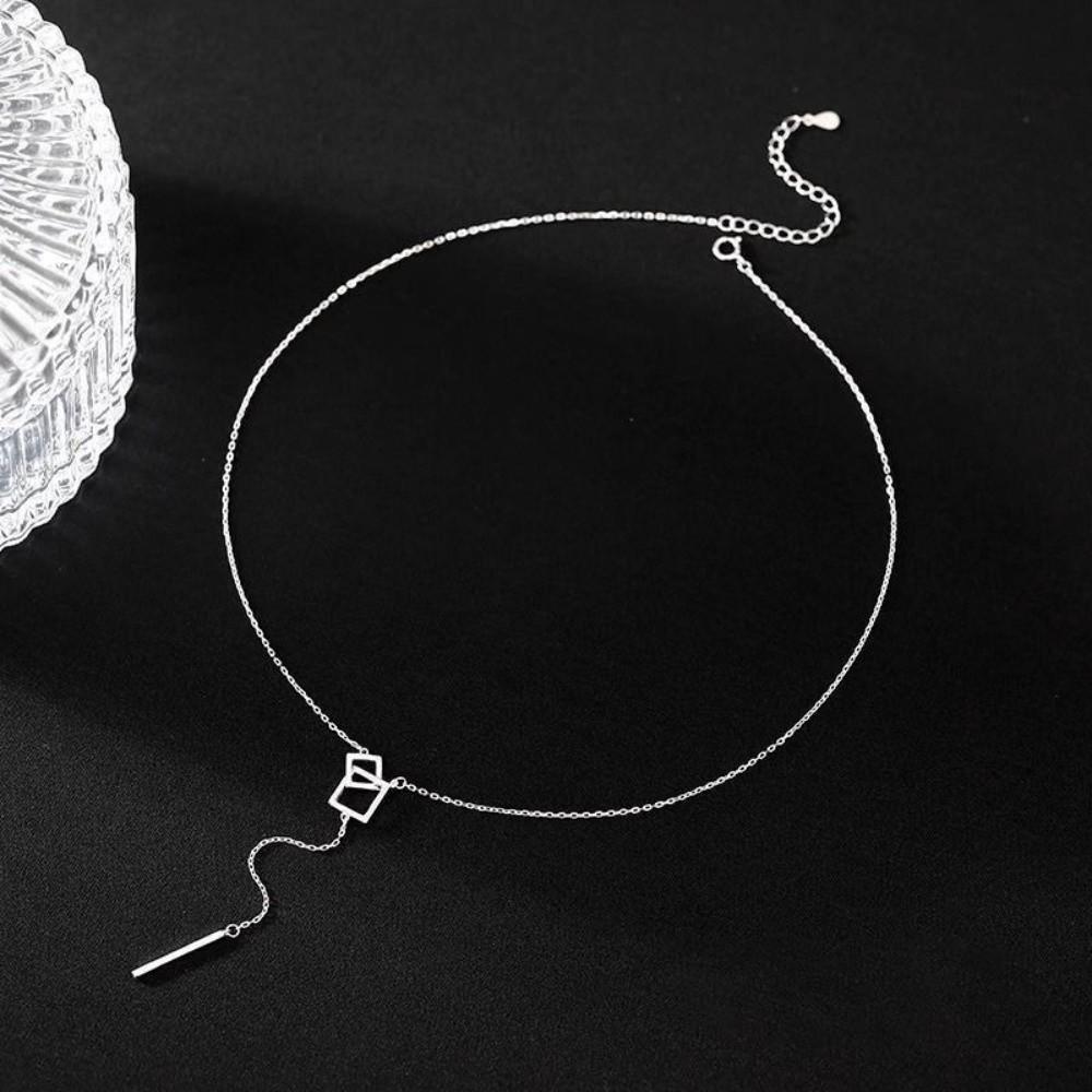 Elegant Geometrisk Tröjkedja Justerbar Tofsar Halsband Långt Halsband Festivaltillbehör