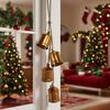 Hanging Bell Decoration Handmade Bell Decor Rustic Vintage Cow Bell Cluster Hanging Decoration for Home Christmas Party Wall