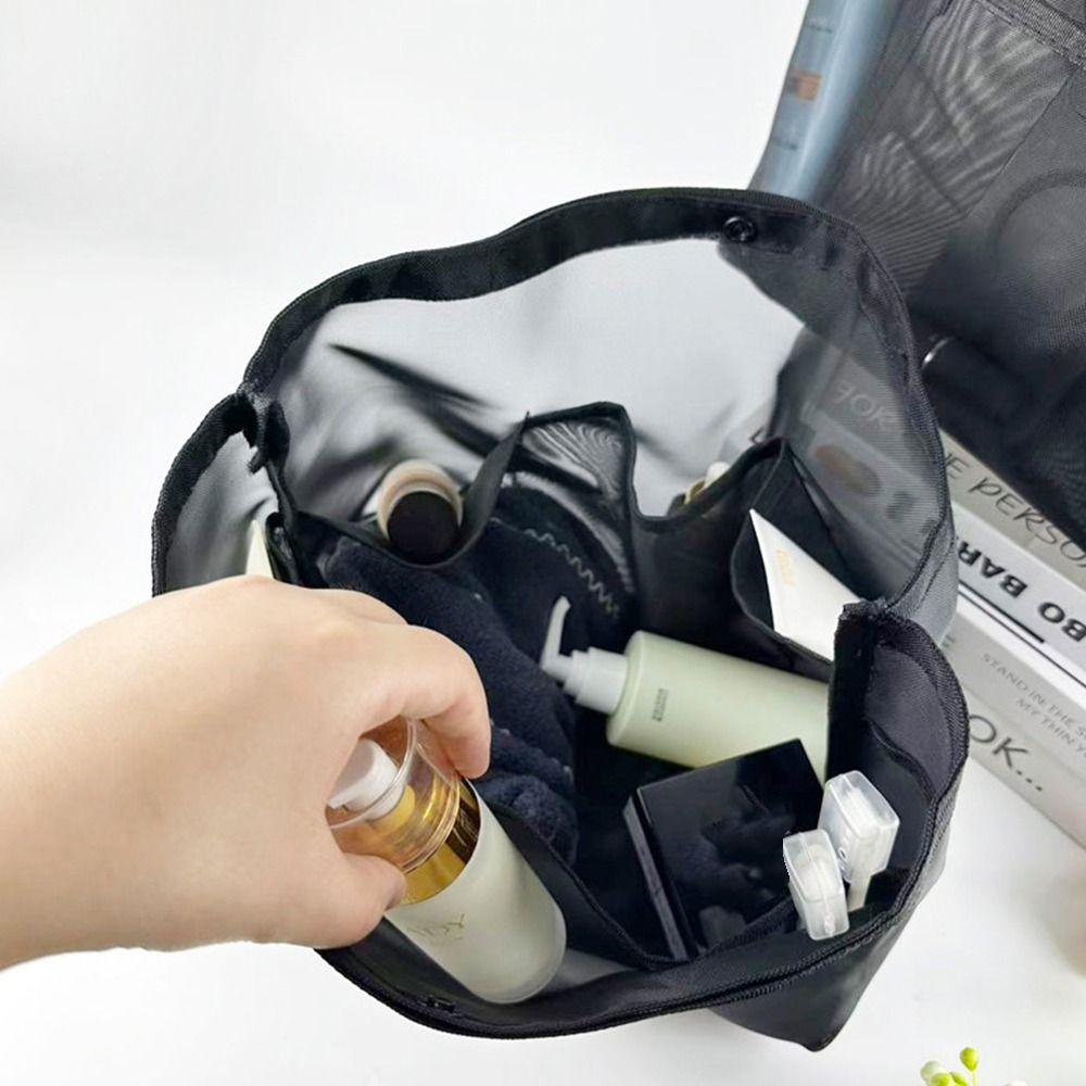 Large Capacity Mesh Inner Bag Breathable Mesh Multifunctional Shoulder Bag Organizer Waterproof Transparent