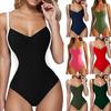 Women's One-Piece Sexy Steel Support Swimsuit - Solid Color Slimming Design