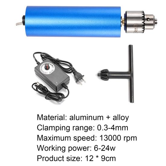 3 pezzi/set trapano elettrico regolazione continua della velocità comoda da tenere in lega di alluminio mini piccolo