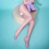 Women 30 Deniers Oil Shine High Waist Tights Glitter Pantyhose Open Crotch Shiny Lustre Shaping Legs Stockings Club Dance Party